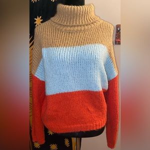 Woven Heart Turtleneck